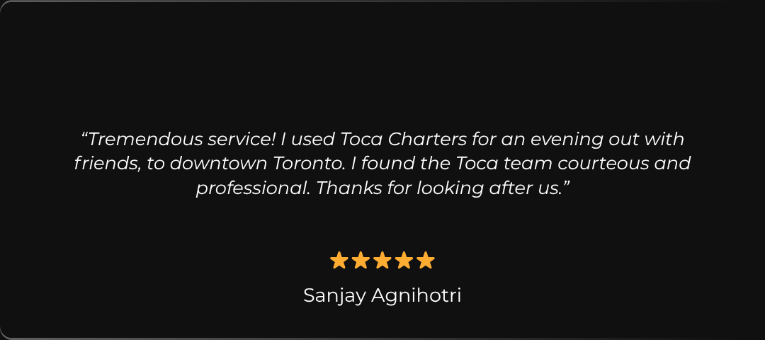 “We loved this service! Driver was so professional and the company called and texted us so we were always assured of proper pick up time and place. It was a lovely treat that we will hope to use a